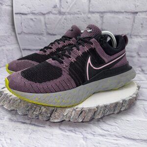 Nike React Infinity Run Flyknit 2 Shoes Womens 10.5 Violet Dust Running Sneakers